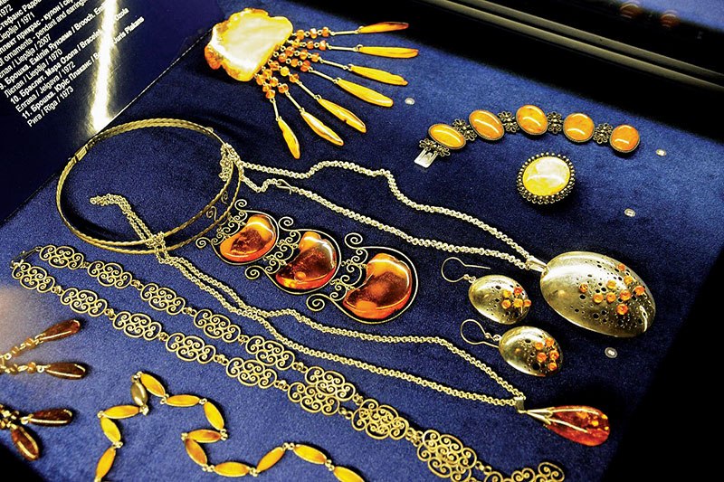 Ukrainian amber is one of the most valued in the world with 25 percent of mined stones having jewelry value. This museum exposition in Kyiv on June 5 shows some precious adornments made of the gemstone.