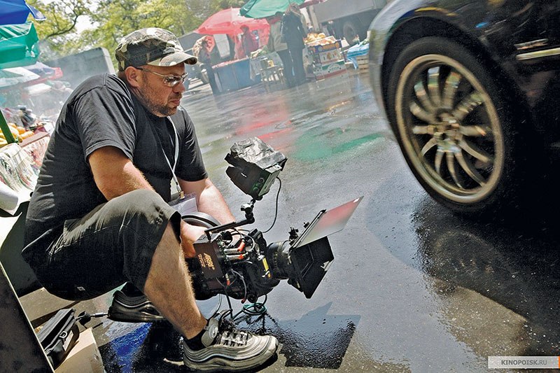 -Cameraman shoots the “car wheel” detail for the movie Transporter 3, in Odesa, Ukraine. 