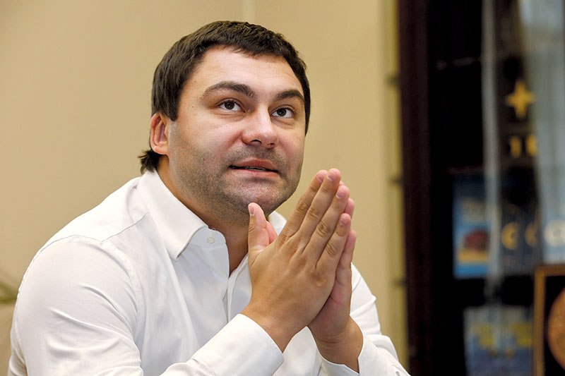 Ukrspyrt’s temporary general director Roman Ivaniuk meets with the Kyiv Post on Sept. 25.