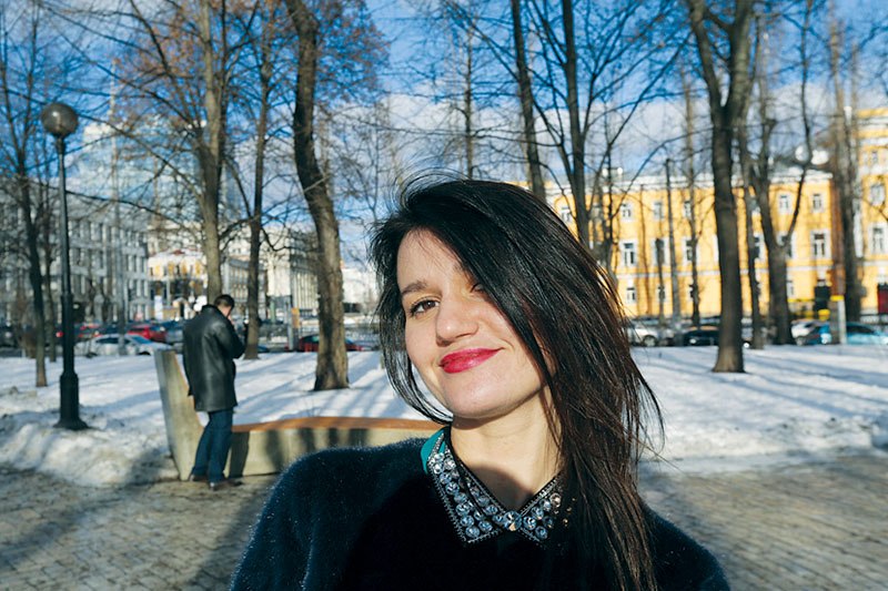 Iryna Moskalchuk,decorator. Shevchenko Park, Jan. 14, 2016