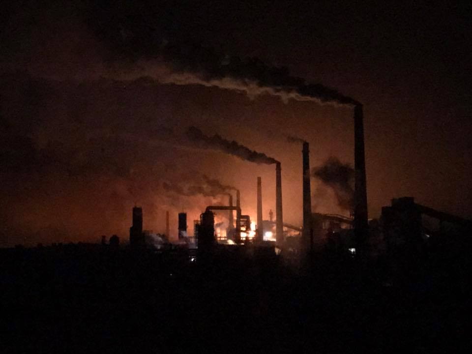 Avdiyivka Coke Plant, left completely without power due to heavy fighting in Avdiyivka, Donetsk Oblast on Jan.30 