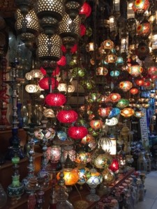 Handcrafted mosaic lamps will be a nice souvenir from Turkey