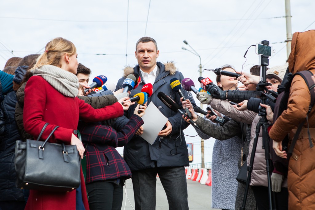 Kyiv mayor Vitaly Klitschko said at the press beefing on Feb. 28 that authorities check would have inspections carried out on the other road bridges in the city. 