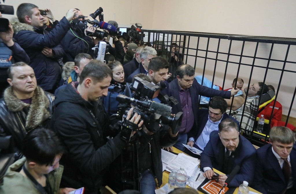 Head of Ukraines State Fiscal Service Roman Nasirov at the Solomenskiy district court on March 4 in Kyiv.