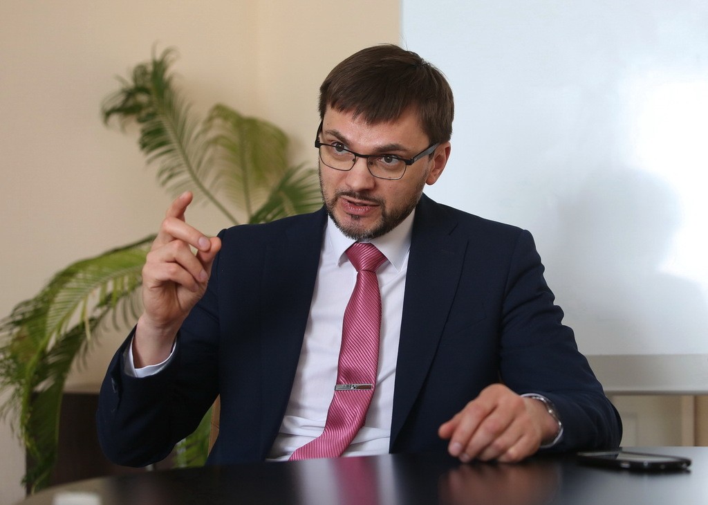 Alexey Doroshenko, Samopomich Party lawmaker and the head of the Retail Trade Suppliers Association of Ukraine speaks during the interview with the Kyiv Post in his office in Kyiv on March 15.