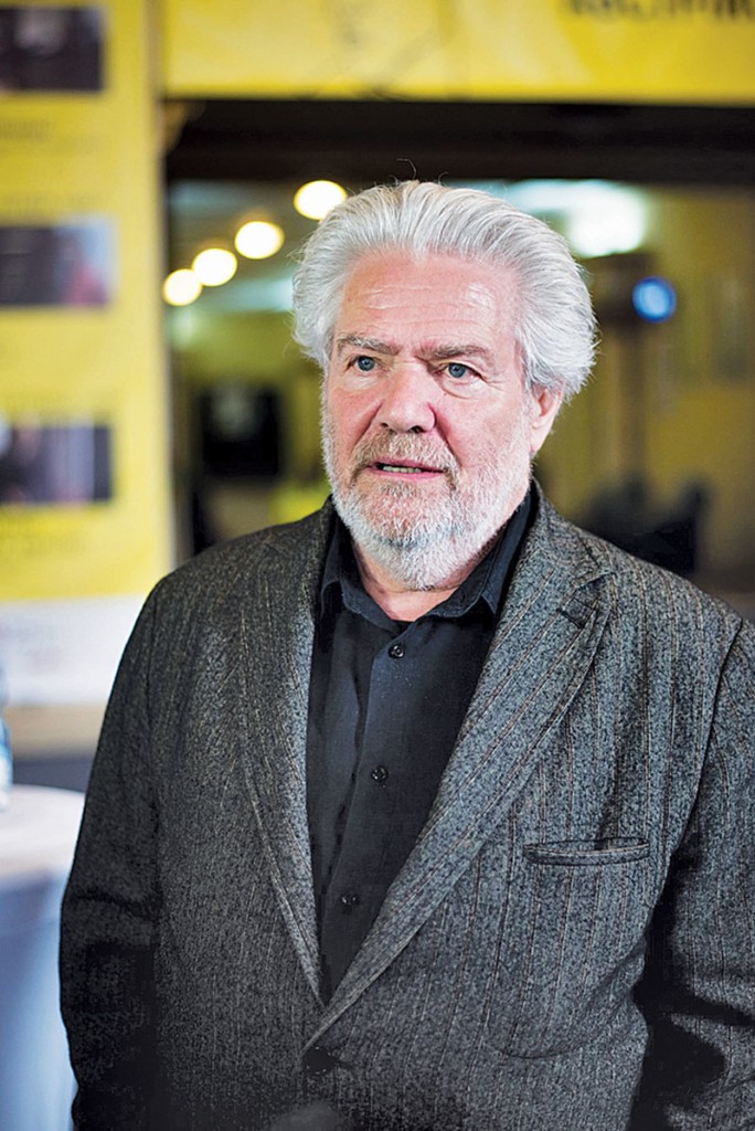 Austrian film director Dieter Berner attends the opening event of Austrian Film Week on April 19 in Kyiv. (Courtesy)