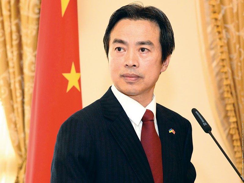 Chinese Ambassador to Ukraine Du Wei. 