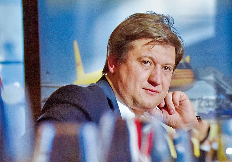 Ukrainian Finance Minister Oleksandr Danyliuk listens at a Kyiv Post CEO dinner on May 23.