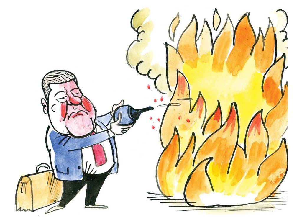Many Ukrainians have concluded that President Petro Poroshenko is unwilling or unable to extinguish the burning fire of corruption in Ukraine. Despite $40 billion being stolen by ex-Ukrainian President Viktor Yanukovych and his associates, and $20 billion in losses from the corrupt banking sector, no one has been convicted in a major criminal case and only small amounts have been recovered for the national treasury. The competition-stifling oligarchy, meanwhile, lives on.