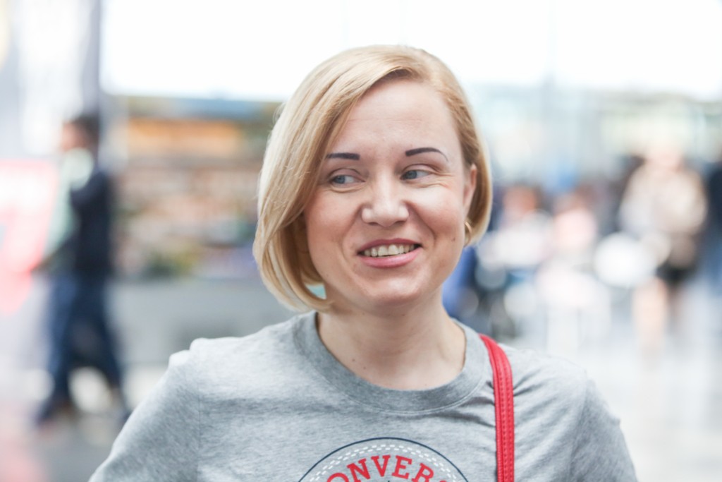 Larysa Sokolova talks to the Kyiv Post at the International Boryspil Airport on June 11. 