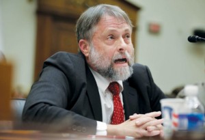 Senior fellow at the Cato Institute Doug Bandow testifies during a joint hearing before the Terrorism, Nonproliferation, and Trade Subcommittee and Middle East and North Africa Subcommittee of the House Foreign Affairs Committee July 15, 2014 on Capitol Hill in Washington, DC.