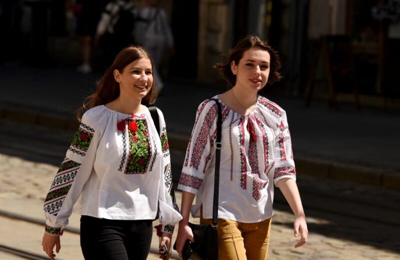 Ukrainians Show Off Colorful Shirts to Celebrate Unity - Kyiv Post